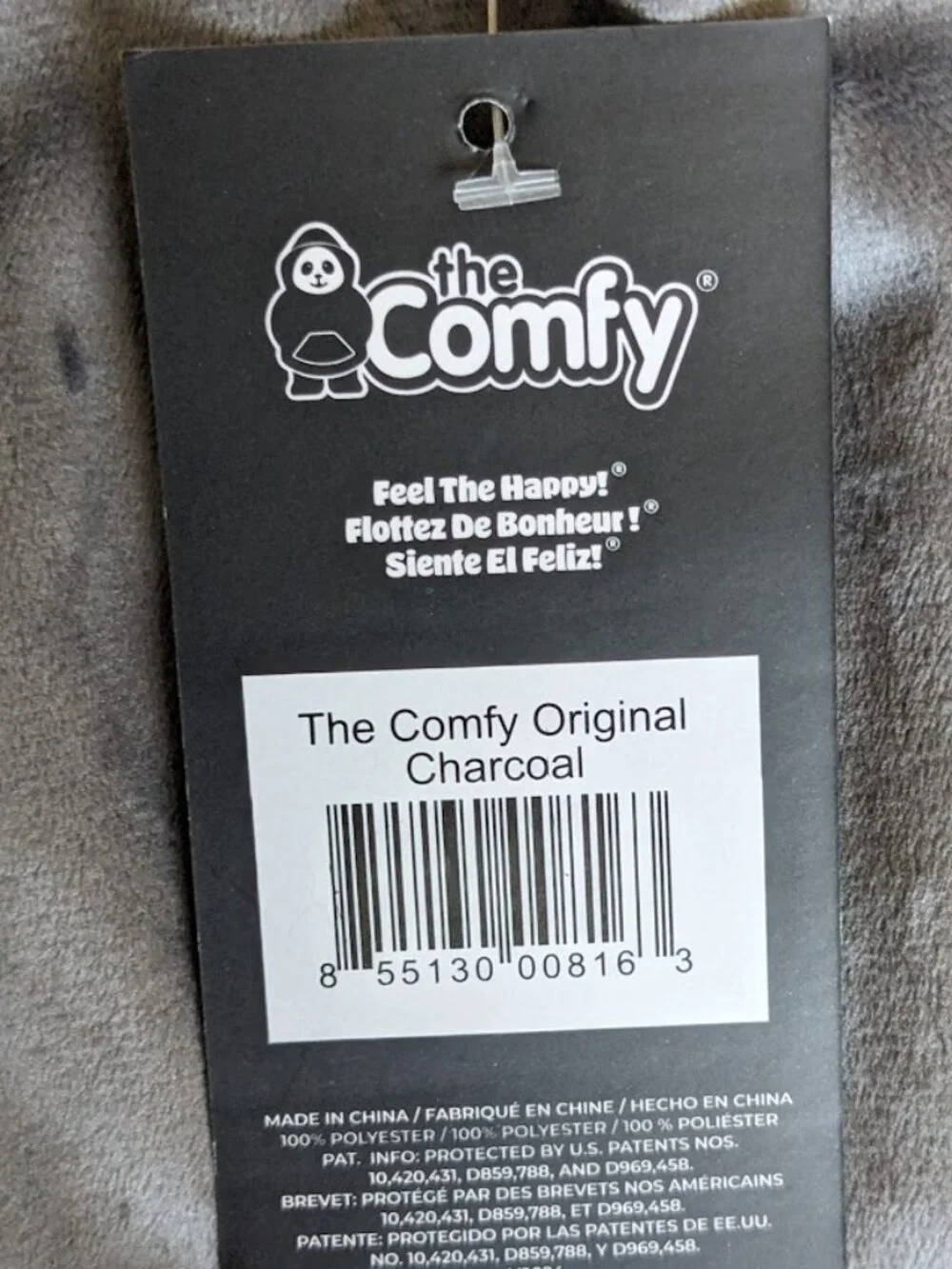 BRAND NEW THE COMFY Original Wearable Blanket IN CHARCOAL